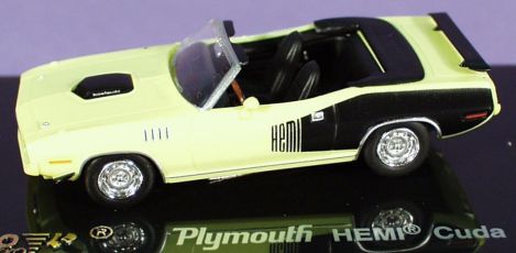 HO Scale: Ricko, '71 Plymouth Hemi Cuda Convertible,5 diff. colors, je 