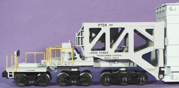 Scale: MTH 3-Rail, ABB Schnabel Flat Carw/Transformer, new 2004, sFr 