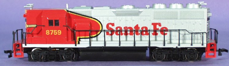 Mehano HO Scale Santa Fe SD40 Diesel Locomotive Engine 5707 & Caboose Rail  Car
